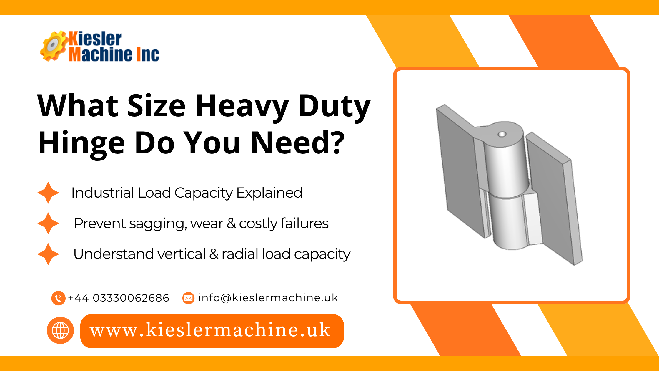 Banner image of what size heavy duty hinge do you need